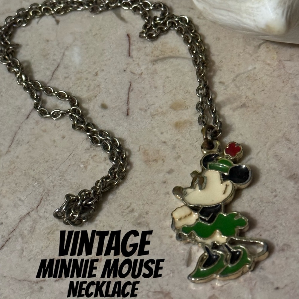 Vintage Minnie Mouse Necklace-EUC